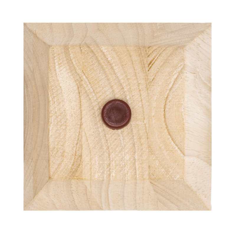 Unfinished Solid Hardwood Square Bun Foot Leg