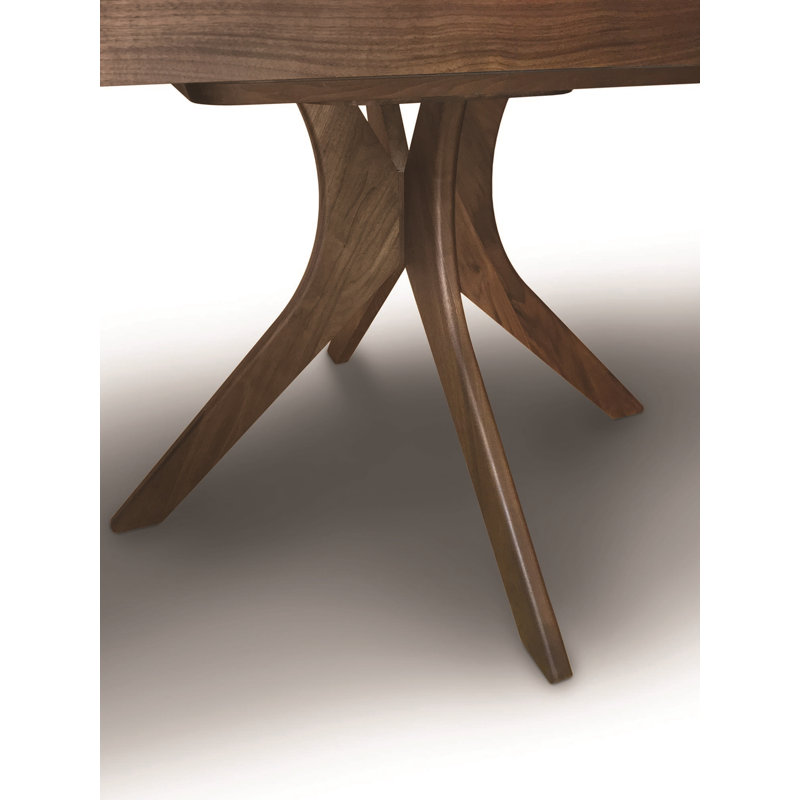 Audrey Round Extension Table, Natural Walnut, 48" L x 48" W