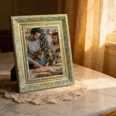 Cadre 3 pièces en or antique poli pour photos et cadeaux de 11 po x 14 po