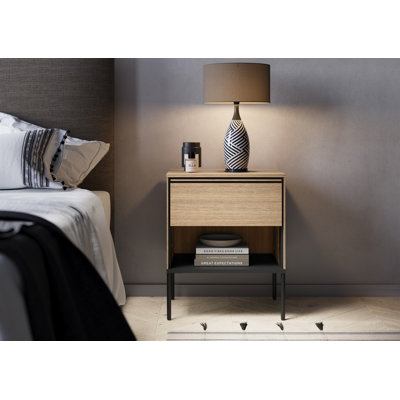 51cm W Metal Bedside Table