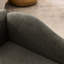 Animal de compagnie pour chiens de taille moyenne et grande - style contemporain avec vagues, conception à un bras, revêtement en lin, base rembourrée confortable en plastique gris foncé, lit surdimensionné pour chien de taille 55 po x 26 po x 18,5 po-2102494647