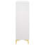 Commode rectangulaire blanche à 5 tiroirs
