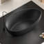 Baignoire de trempage autoportante à surface solide de 63 pouces KAKUSIGA pour salle de bain