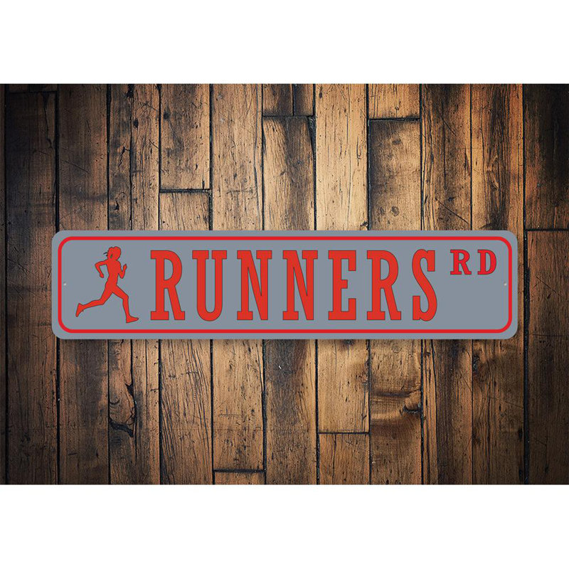 Panneau en aluminium Runners Street, H 4 po x l 18 po x P 0,04 po