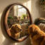 Miroir mural rond encadré en bois massif, miroir décoratif pour salle de bain-696575120-696575149