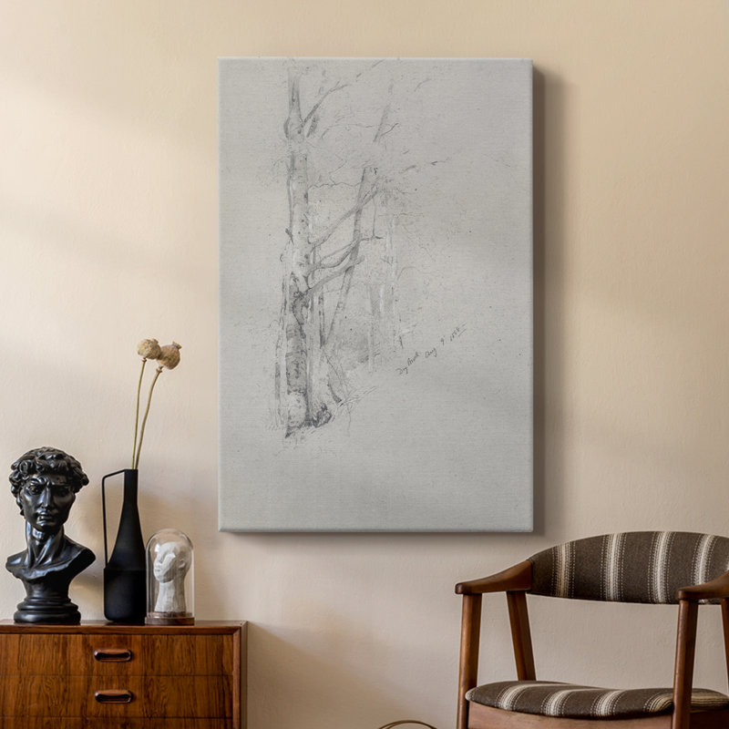 Croquis rétro LVI - galerie Cavas sur mesure, H 27 po x l 18 po