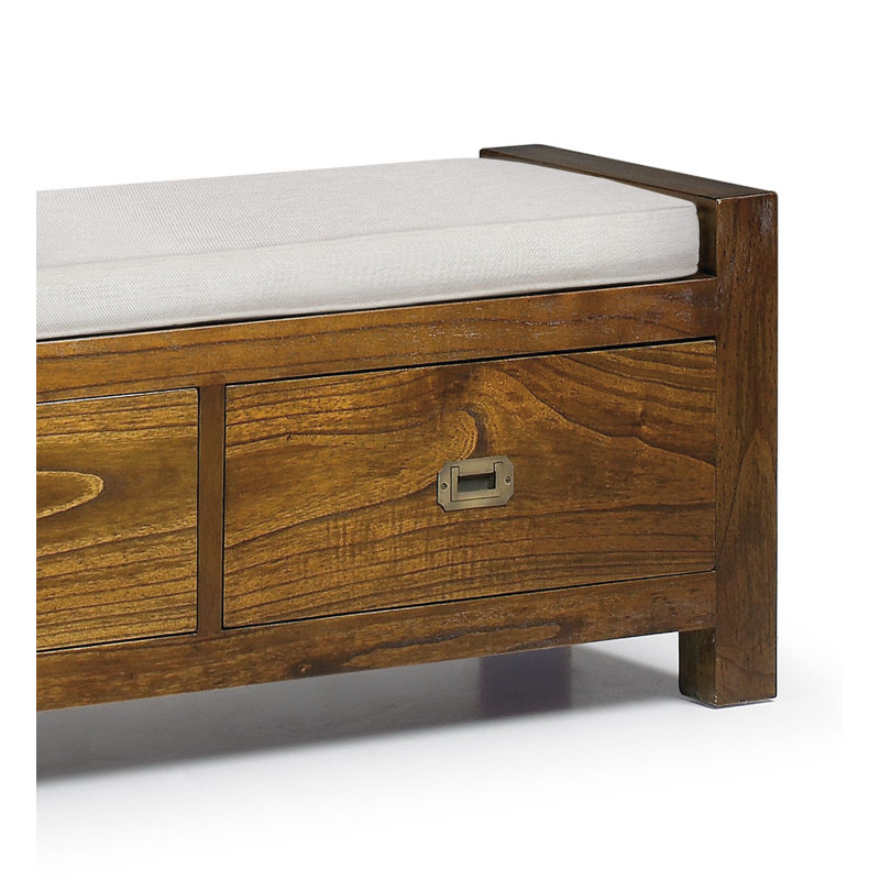Guildhall Polyester Upholstered Storage Bench