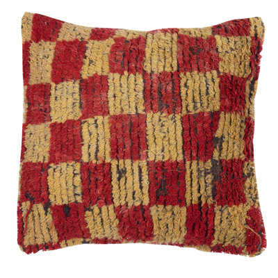 Housse de coussin 16 po x 16 po. Boho et décor de ferme. Housse de coussin faite à la main