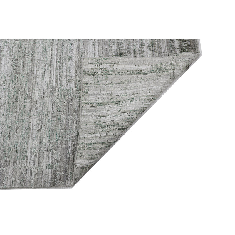 Tapis gris foncé / gris tissé à la main de haute qualité, Rectangle 2 pi x 3 pi
