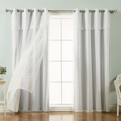 Paire de rideaux obscurcissant et isolant avec œillets Crenshaw