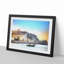 Boat Passing Beachy Head Cliffs Eastbourne - Picture Frame Painting Print on MDF-55544229-55544233