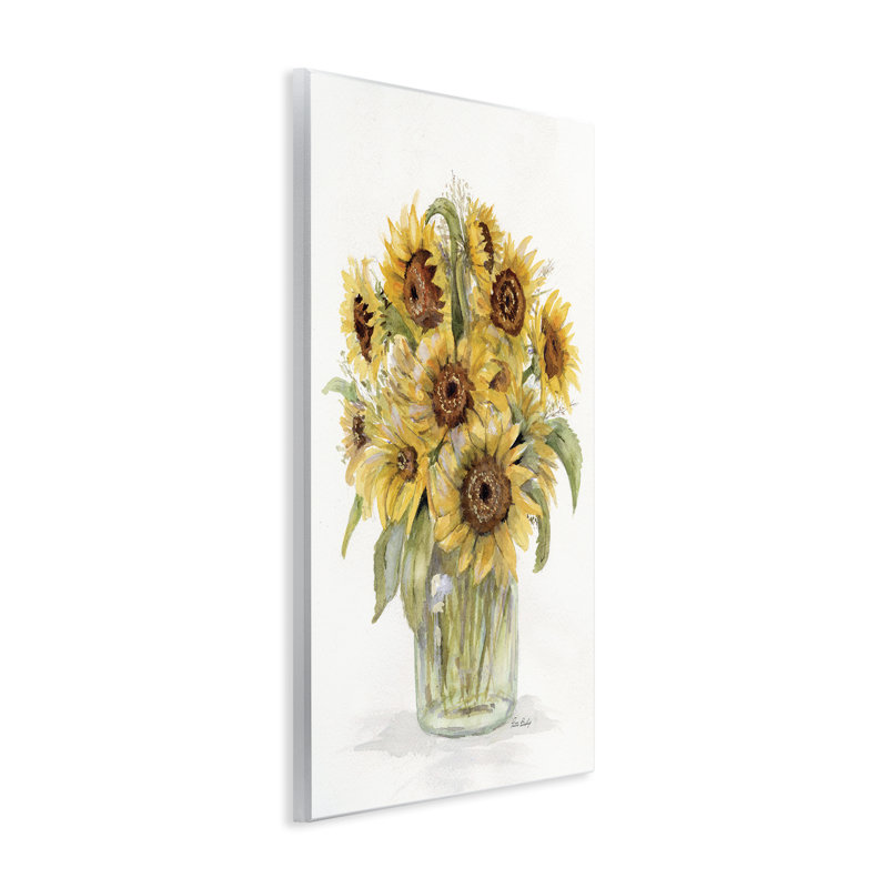 "Bouquet de tournesol", art mural par Patti Bishop, H 15 po x l 10 po