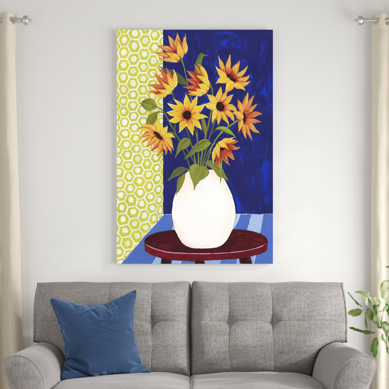 Fleurs pour le vendredi I, H 48 po x l 32 po x P 1,25 po