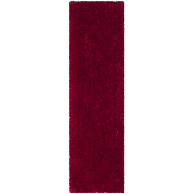 Shortt Shag Hand Tufted Performance Solid Color Rug, Runner 2'3" x 12'