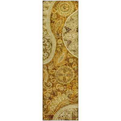 Premium Machine Washable Jamestown AMF1078 Swirl Rug