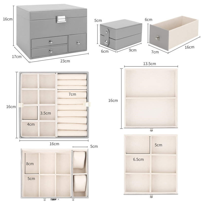 Jewellery Box +, Grey