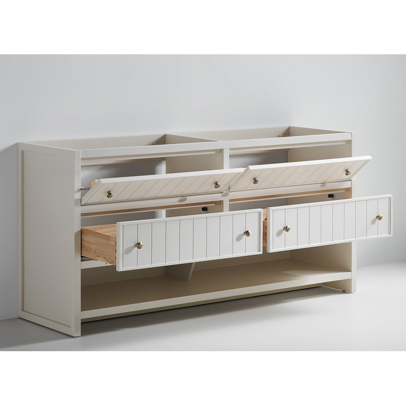 Base de meuble-lavabo 72 po Rennes, White/Beige/Cream