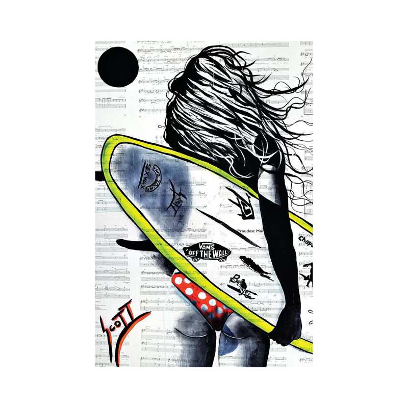 Beach Calling by Brandon Scott - Print on Canvas, Wrapped Canvas, 101.6 cm H x 66.04 cm W x 1.91 cm D