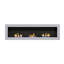 Dutta Recessed and Wall Mount Ethanol Fireplace, Adjustable Flame Size-434393533