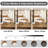 Modern Makeup Vanity Desk with LED Lights, Storage Shelves & Stool, Adjustable Brightness, Dressing Table for Women & Girls, Brown-1326577127