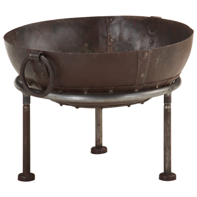 Andillac Rustic Fire Pit Iron, 4.33cm H x 5.91cm W x 40cmD, Espresso