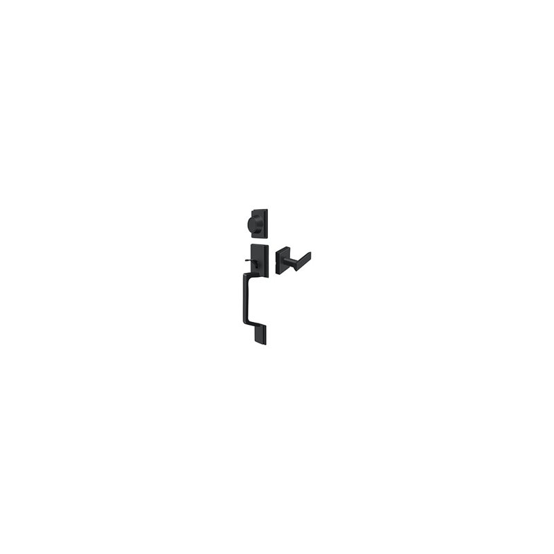 Deltana PRHHDLU19 Highgate Handleset with Zinc Livingston Lever Dummy in Paint Black