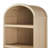 Sitarski 76" H x 30" W Curved Arch 5-Shelf Bookcase-897691637