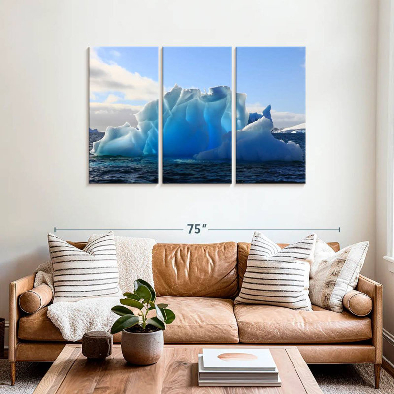 Glacier Alvord artistique en Antarctique, H 36 po x l 57 po