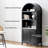 70.9"H*30.7"W 3-Tier Book Cabinet Storage Bookcase-2020109585