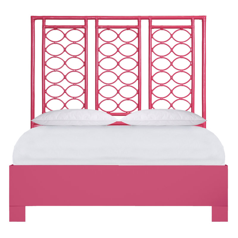 Lit standard à profil bas Infinity, Grand, Rose vif