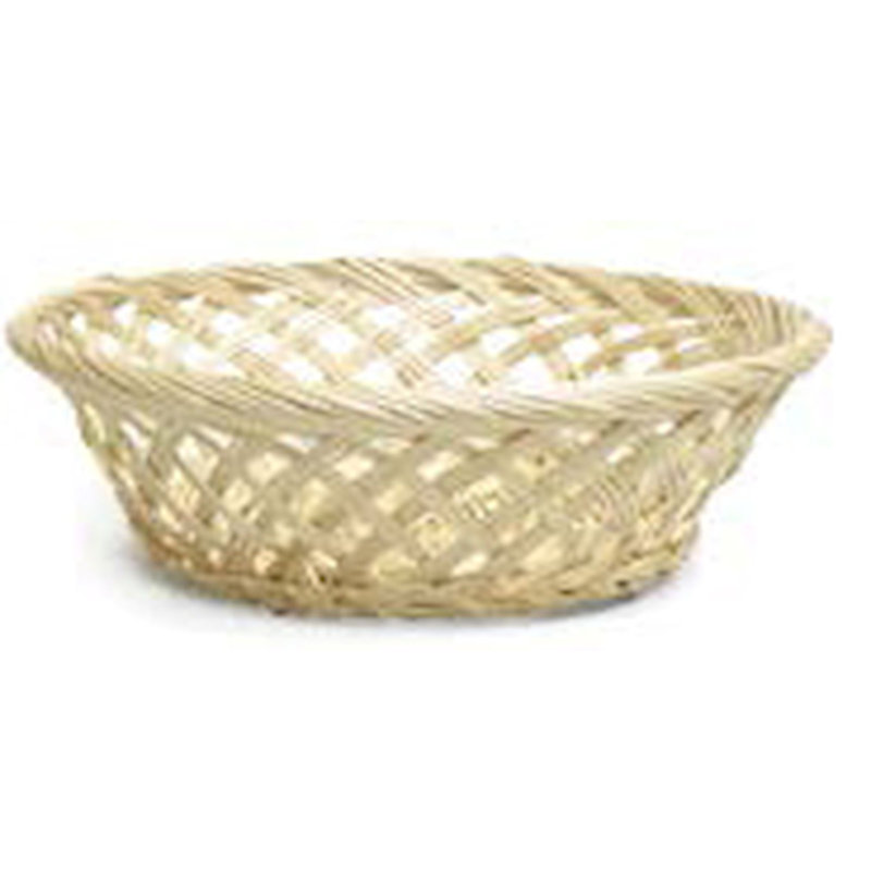 Panier à mèches rond ouvert, H 3,5 po x l 12 po x P 12 po, Naturel