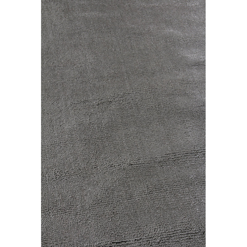 Calla Hand-Loomed Synthetic Dark Brown Area Rug, Rectangle 6' x 9'