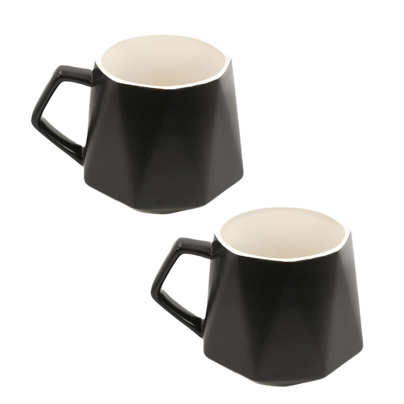 Dayris Ceramic Coffee Mug, Black