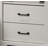 Elettra 22"W White 2-Drawer Nightstand Bedside Table With USB Charging  Ports-697010578