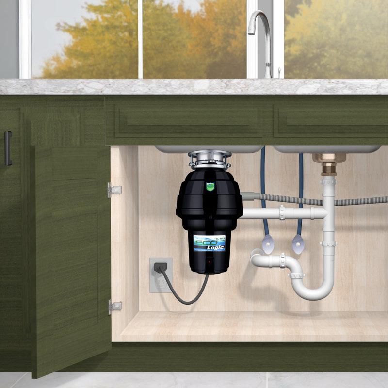1.25 HP Continuous Feed Garbage Disposal with Cord, Heavy Duty Food Waste Grinding System