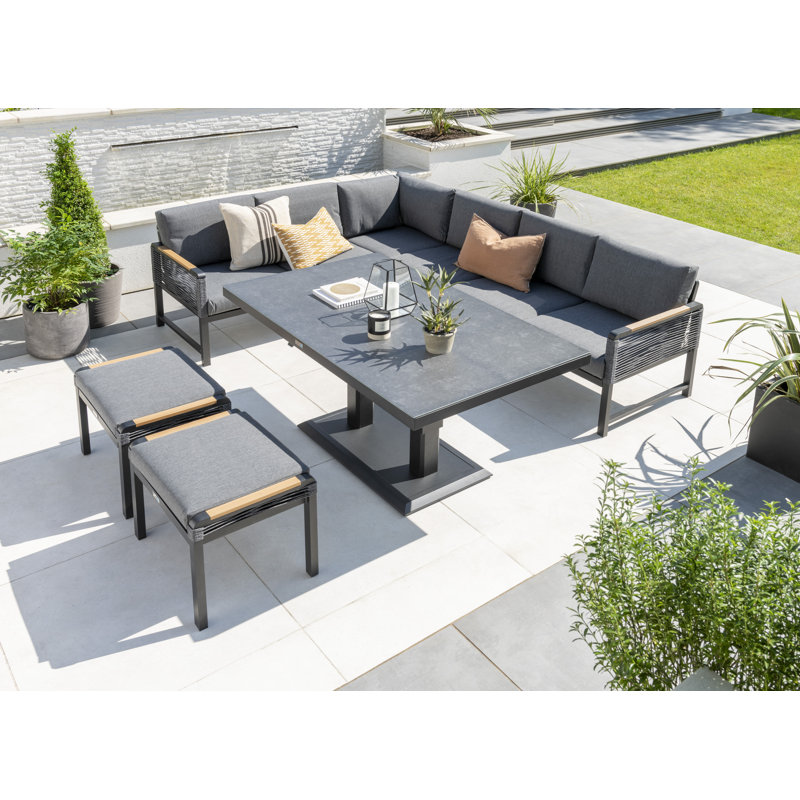 Najmo - Bellmount Large Corner Set with Height Adjust Table