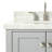 Cambridge 37'' Single Bathroom Vanity with Carrara Marble Top-485243000-469294625