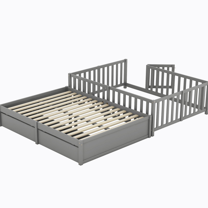 Braian Storage Bed, Full/Double, Gray