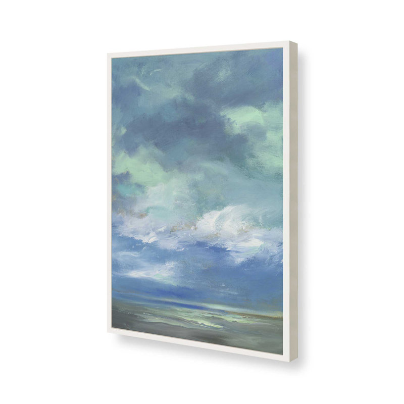 Luminscent Dusk II, Cadre ouvert à coins ouverts, blanc opaque, H 37 po x l 25 po