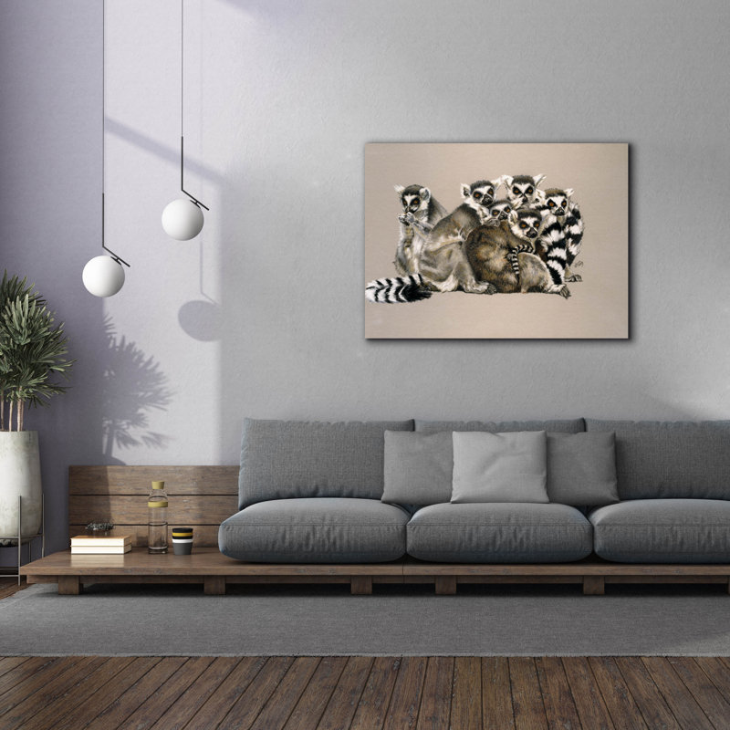 «Odd Man Out» par Barbara Keith, art mural sur toile, H 40 po x l 54 po x P 1,5 po