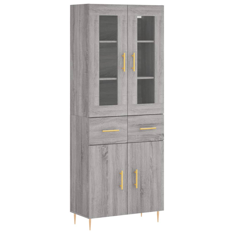 69.5cm Sideboard, Grey Sonoma