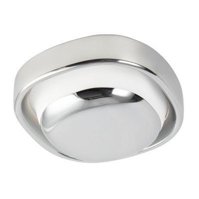 Pebble 8-in Silver dimmable LED Wall Sconce