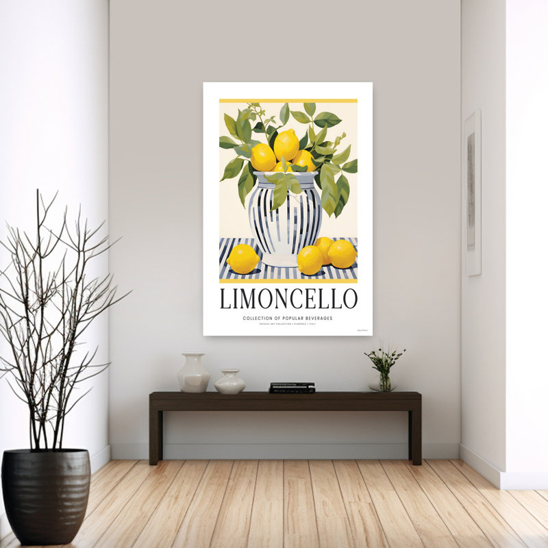 Limoncello 1 Piece Wrapped Canvas Wall Art, 152.4cm H x 101.6cm W