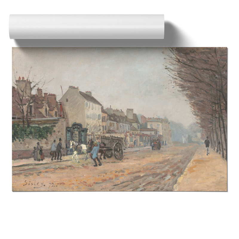 Boulevard Heloise, Argenteuil by Alfred Sisley - No Frame Painting, 42cm H x 59cm W x 0.1cm D