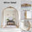 Vignale Vintage Metal Arched Wall Mirror-687048473-687048476