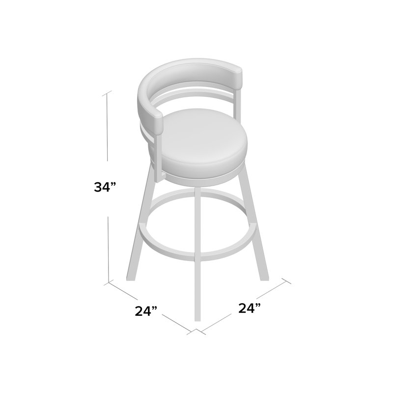 Tabouret de bar et de comptoir Belvie, Bronze ensoleillé, Tabouret de comptoir (siège d'une hauteur de 26 p, Light Brown