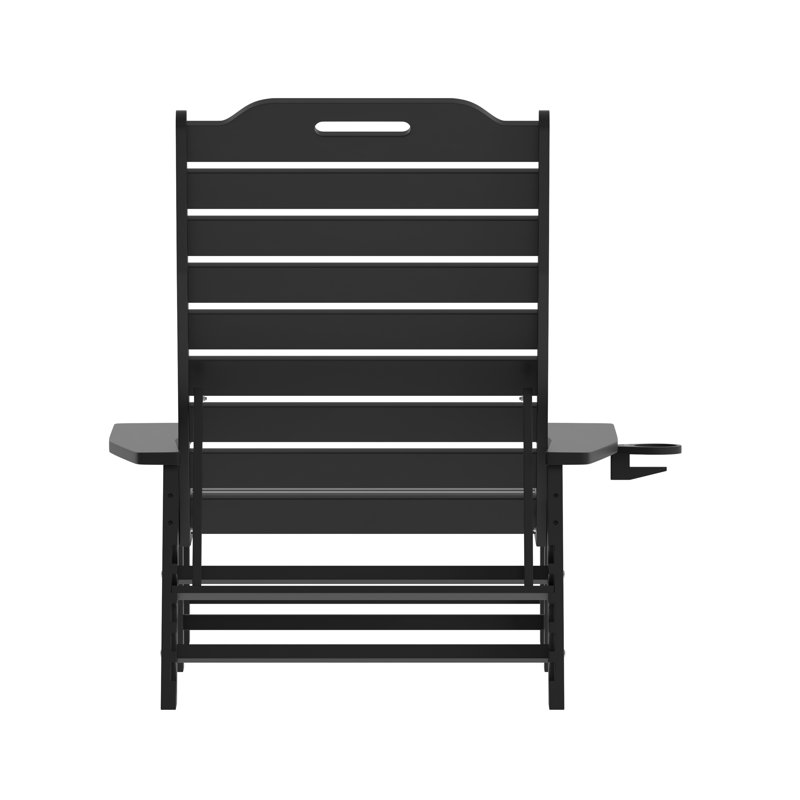 Collis Outdoor Chaise Lounge, Black