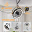 Ventilateur mural intelligent 23 po avec lumière DEL à intensité variable, application et télécommande, 3 températures de couleur, 6 vitesses, minuterie, pour la chambre à coucher et le salon-1907119513-1898630047