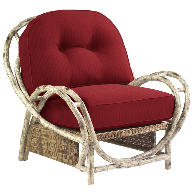 Chaise de patio avec coussins River Run, Denver Scarlett Sunbrella®
