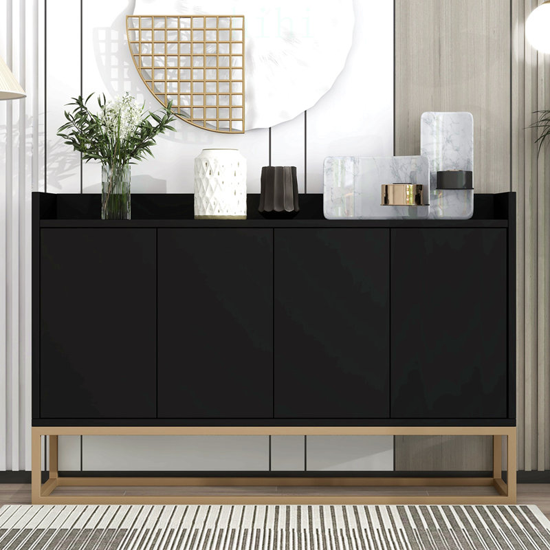 Buffet moderne et élégant avec grand espace de rangement pour la salle à manger, le vestibule et les petits espaces